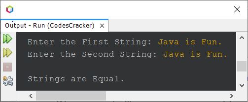 java compare two strings character by character