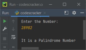 check palindrome or not python