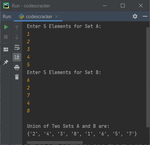 python find difference set of mathematical operations