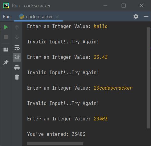 user input taking program python