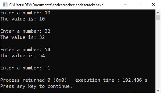 c while loop example program