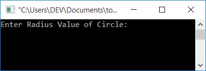 c program to calculate area circumference of circle