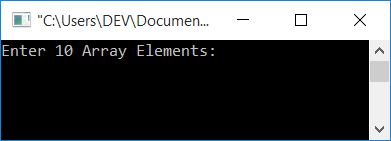 c program delete element from array