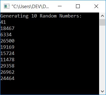 c program generate random numbers
