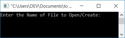 write data to file in c