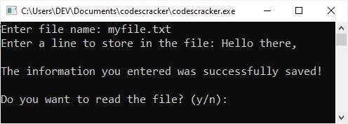 error handling in c++ example