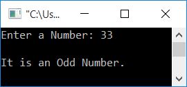 check even or odd number c++