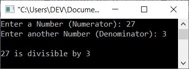 check number divisible by another number c++