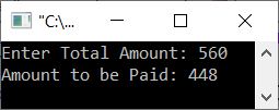 c++ program calculate price to paid after discount