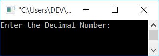C++ program convert decimal to binary