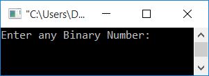 C++ program convert number from binary to decimal