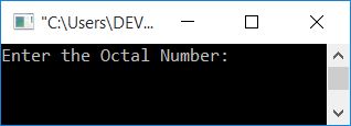 C++ program convert octal to decimal