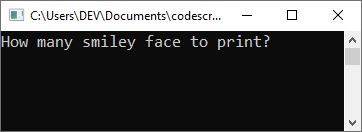 C++ program print smiling face