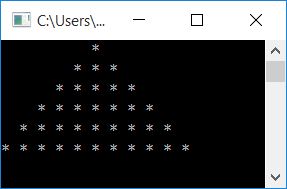 C++ program print star pattern