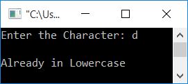 c++ uppercase character to lowercase