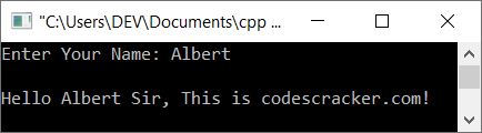 example programs in c++