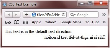 css text direction