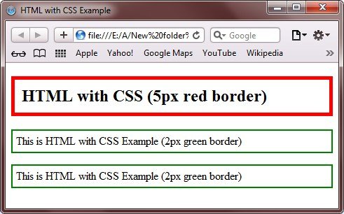 html css border padding