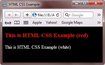 html external styling css