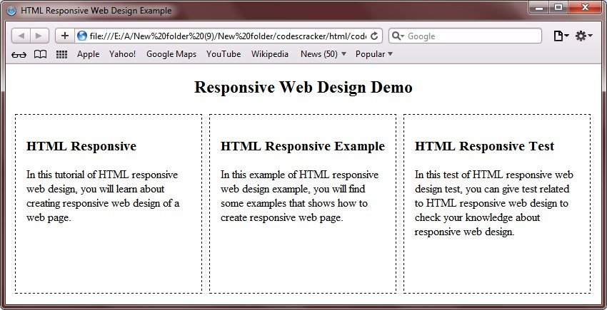 html responsive web design
