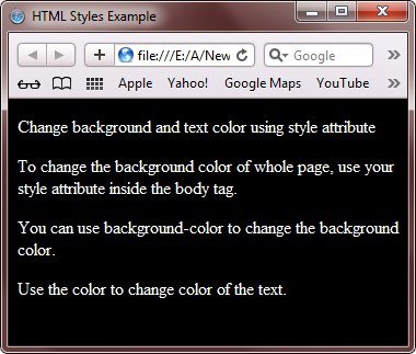 html styles