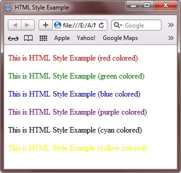 html text color