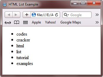 html circle style lists