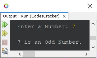 check odd even number in java