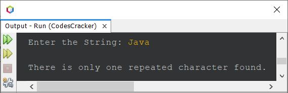 count repeated characters in Java