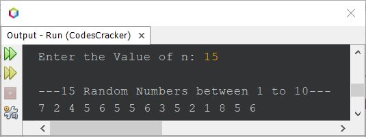 generate random whole numbers java