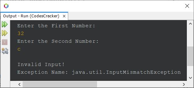 java add subtract multiply divide with user input