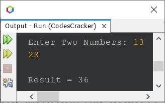 java add two numbers using scanner