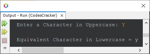 java convert uppercase character to lowercase