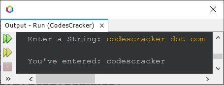 java get string input from user
