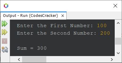 Java Program add two numbers using pointer