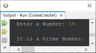 Java Program check prime or not