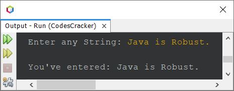 Java Program print string