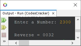 java reverse a number