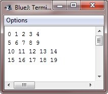 java two dimensional array