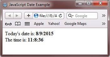 javascript date