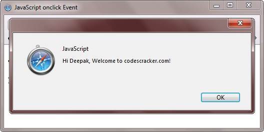 Javascript Onclick Event