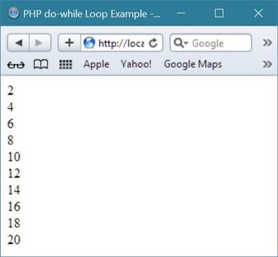 doing a for loop in php
