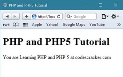 php language tutorial