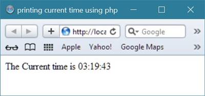 php time elapsed