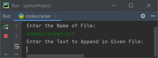 append text to file python