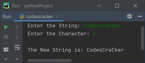 capitalize a character in string python