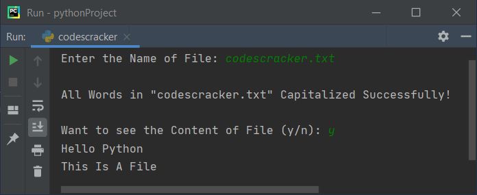capitalize all words in file python