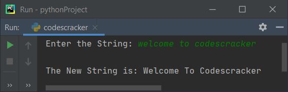 capitalize words in string python