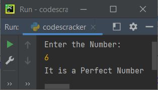 check perfect number python