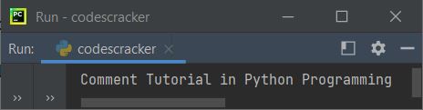 comments in python
